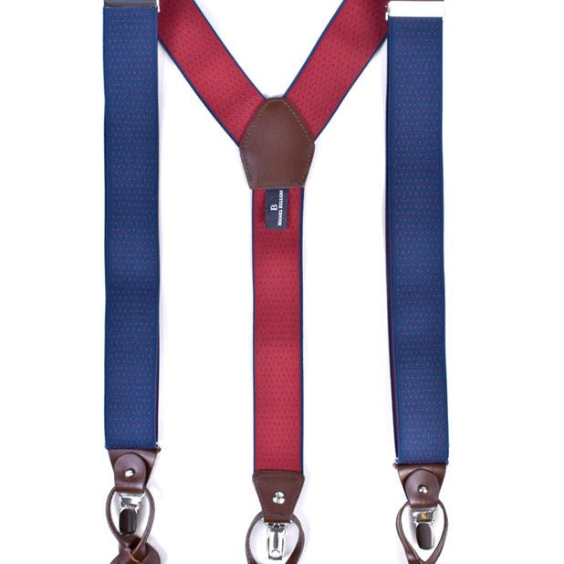 Tirantes de Doble Uso Azul con Diseño