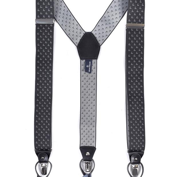 Tirantes de Doble Uso color Negro con Diseño