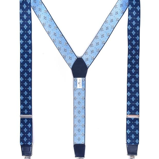 Tirantes de color Azul con Diseño