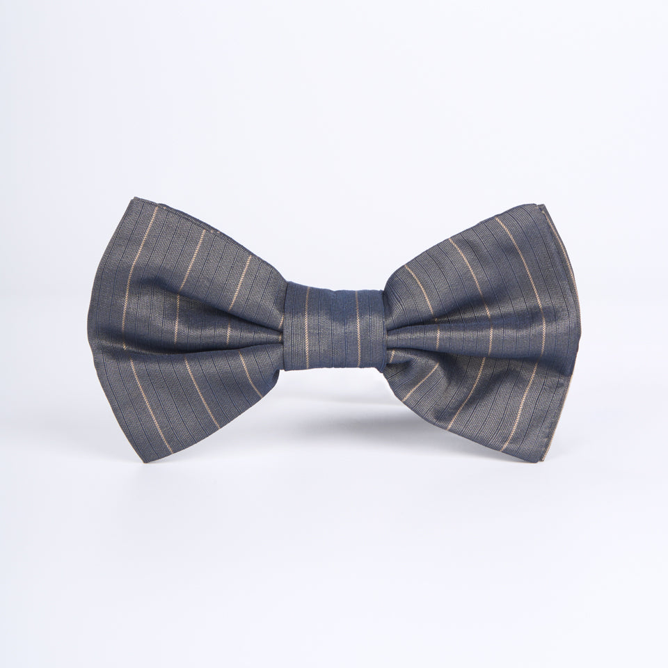 Pajarita - Gris con Rayas