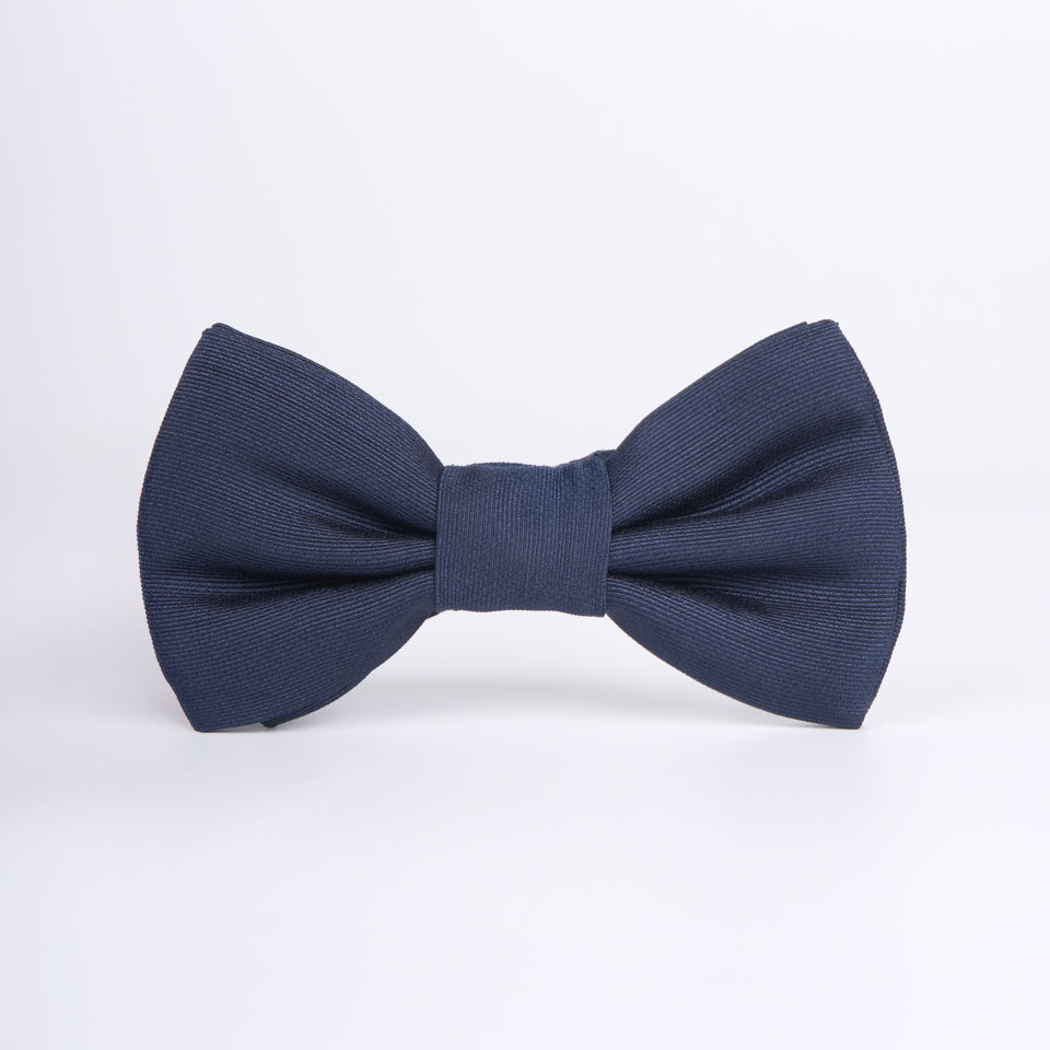 Pajarita acanalado - Azul Marino