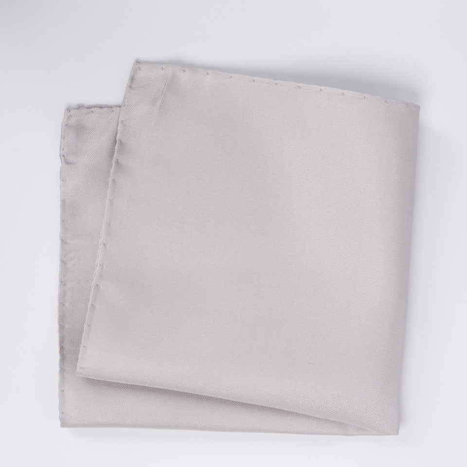 Pañuelo de Seda - Gris Satinado