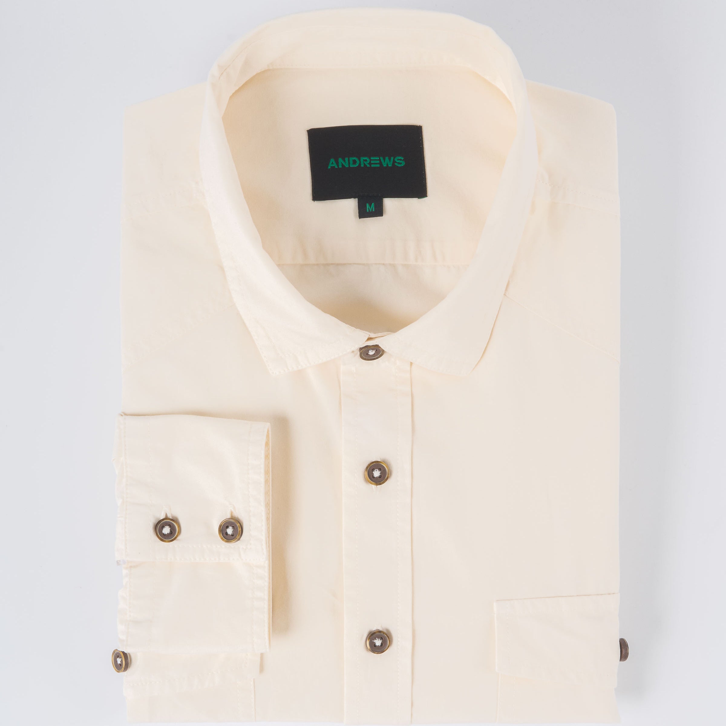 Camisa Casual Garment Dye - Bone