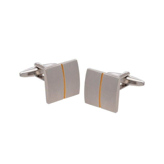 Gemelos Cuadrados Plateados con Relieve Geométrico