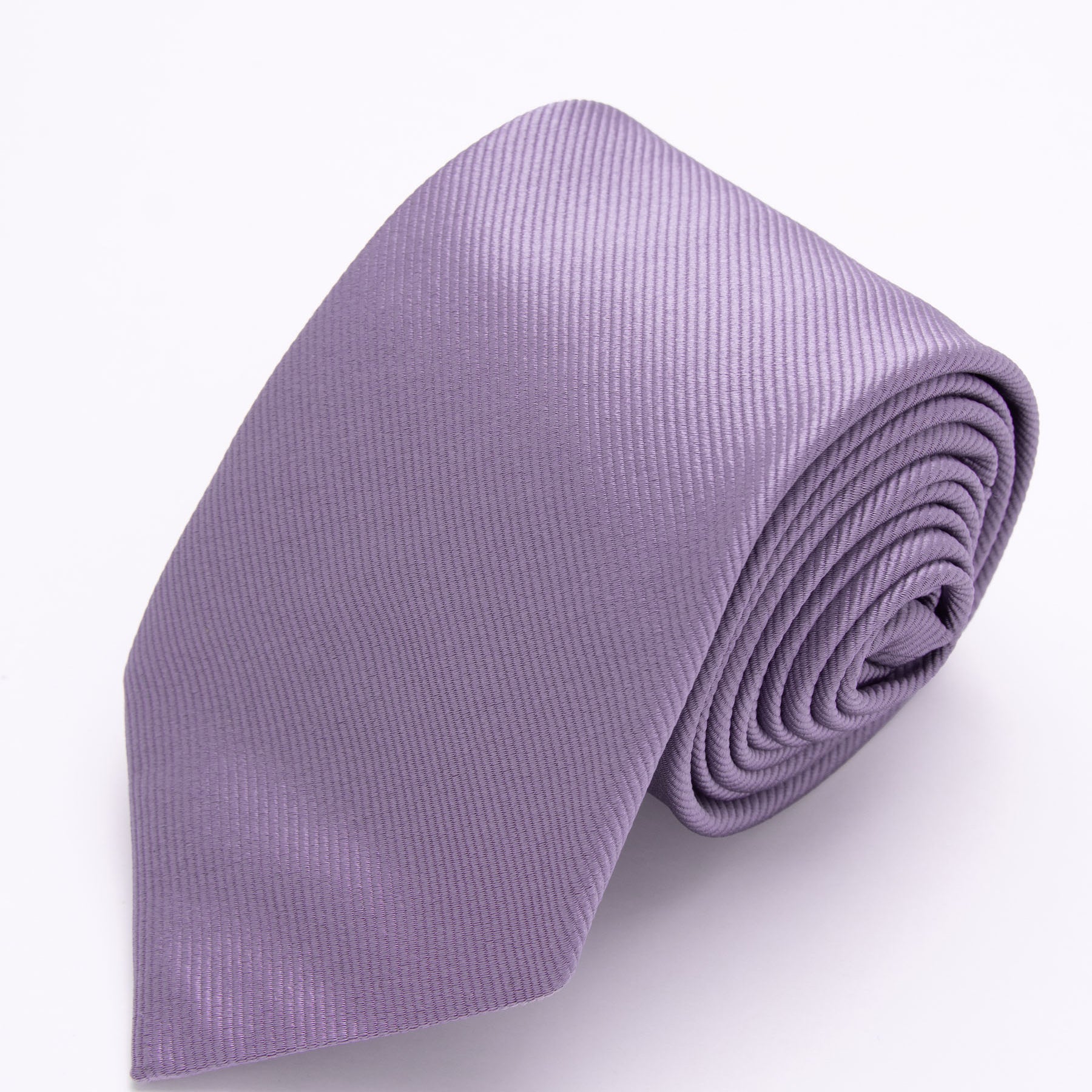 CORBATA LAVANDA SOLIDO LINEAS LABRADAS