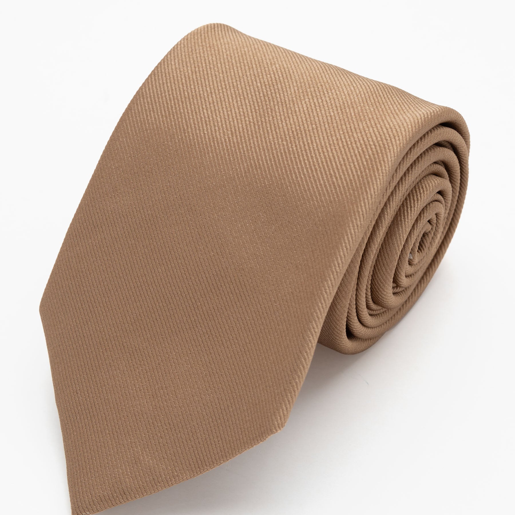 CORBATA BEIGE SOLIDO