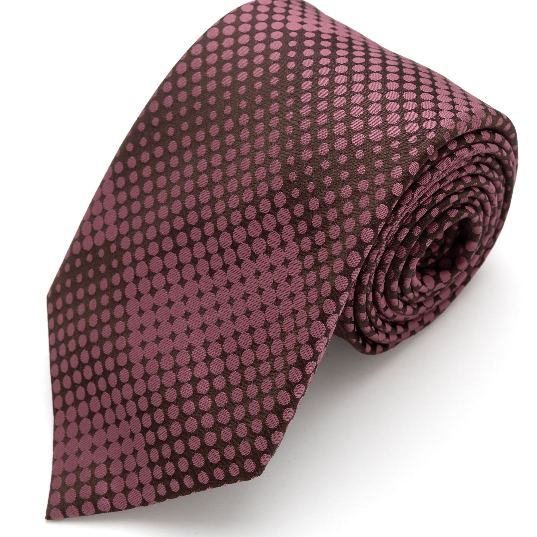 CORBATA VINO CON CIRCULOS A TONOS VINO CLARO