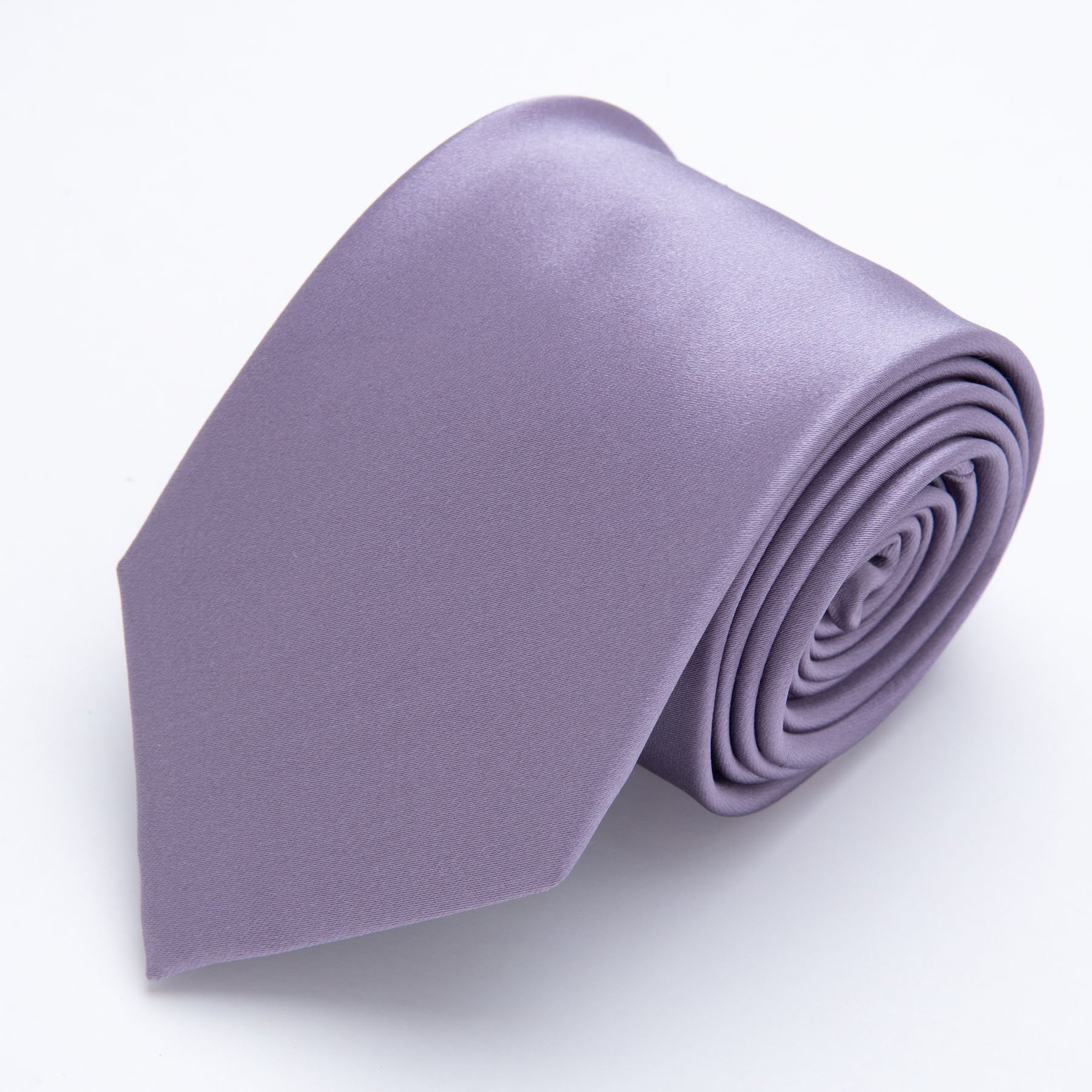 CORBATA LAVANDA SOLIDO BRILLOSO