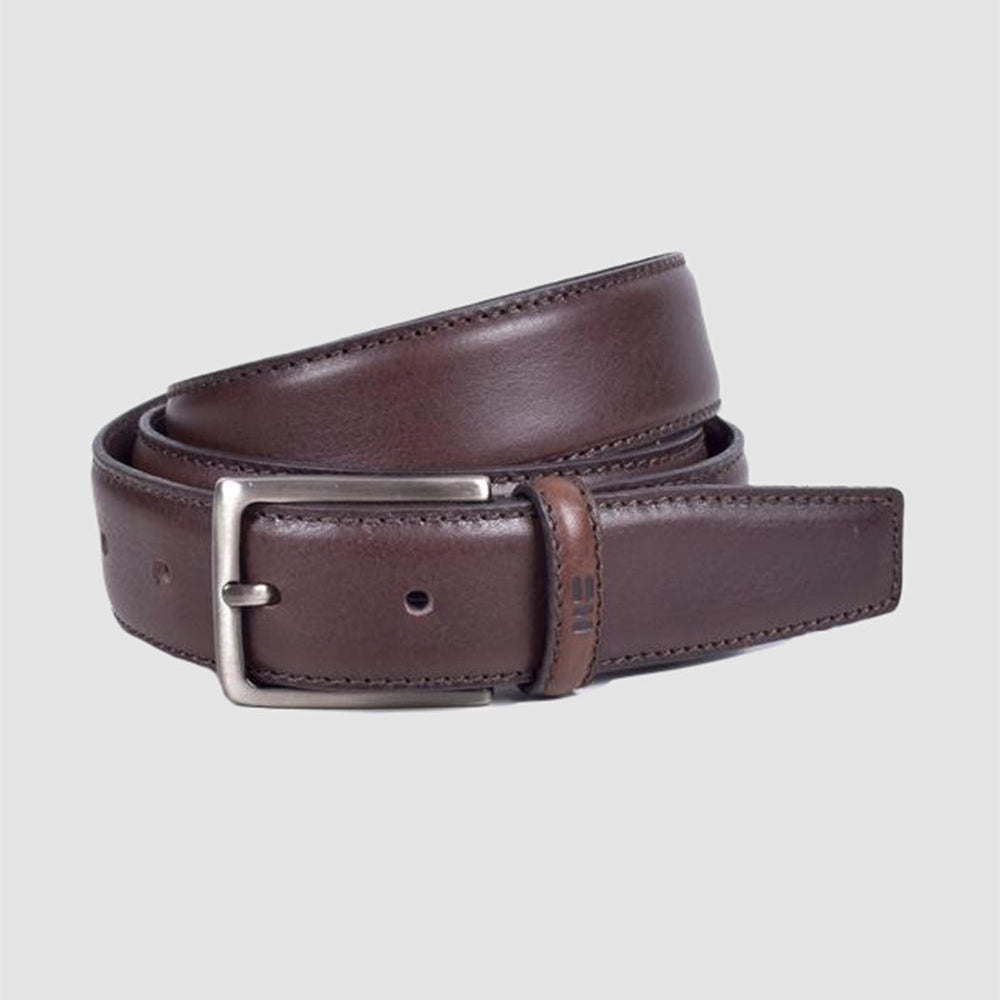 Correa De Vestir Cuero Marron
