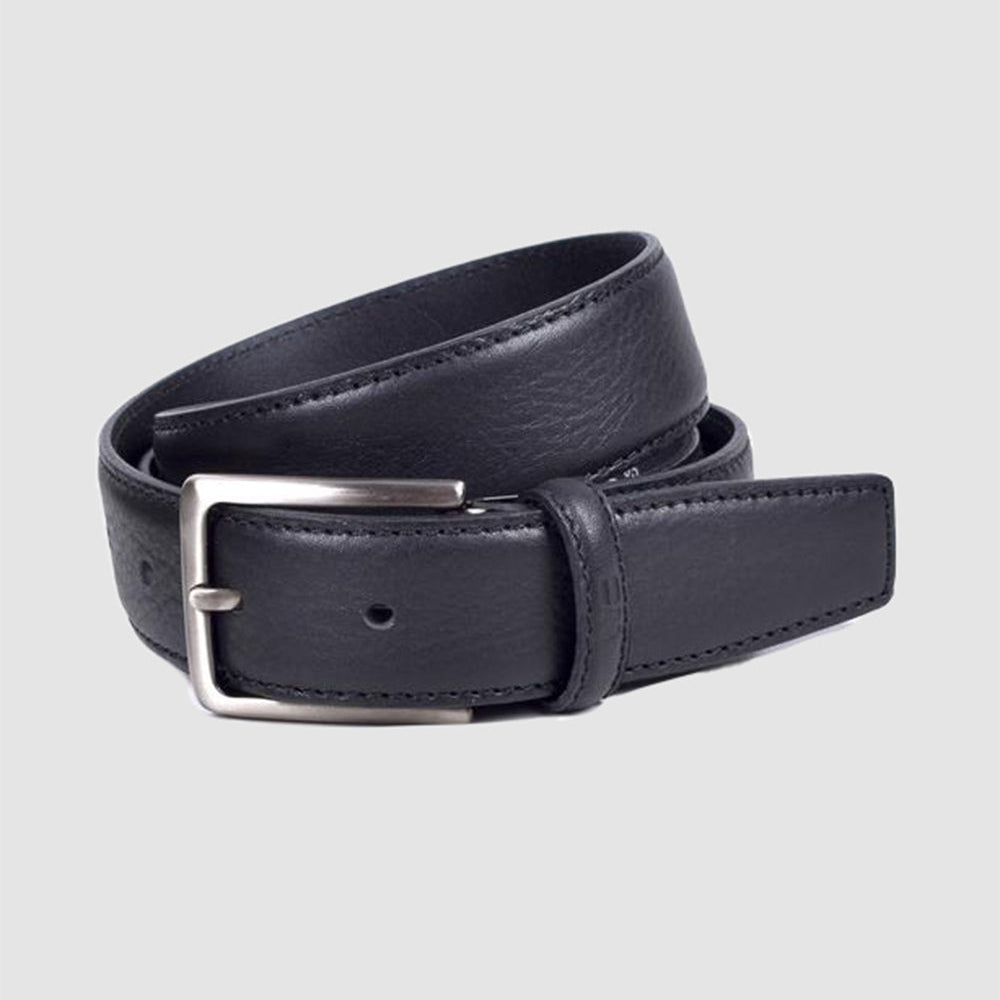 Correa De Vestir Cuero Negro