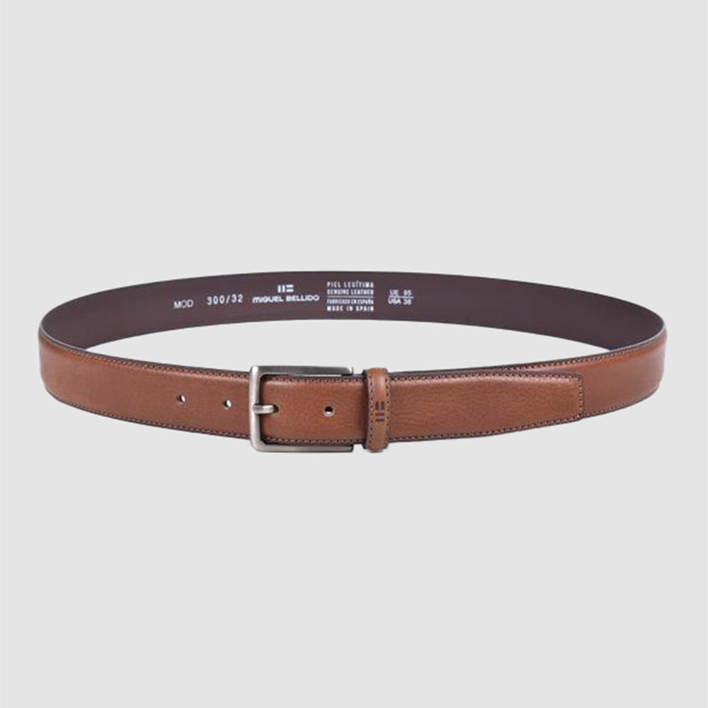 Correa De Vestir Cuero Marron Claro
