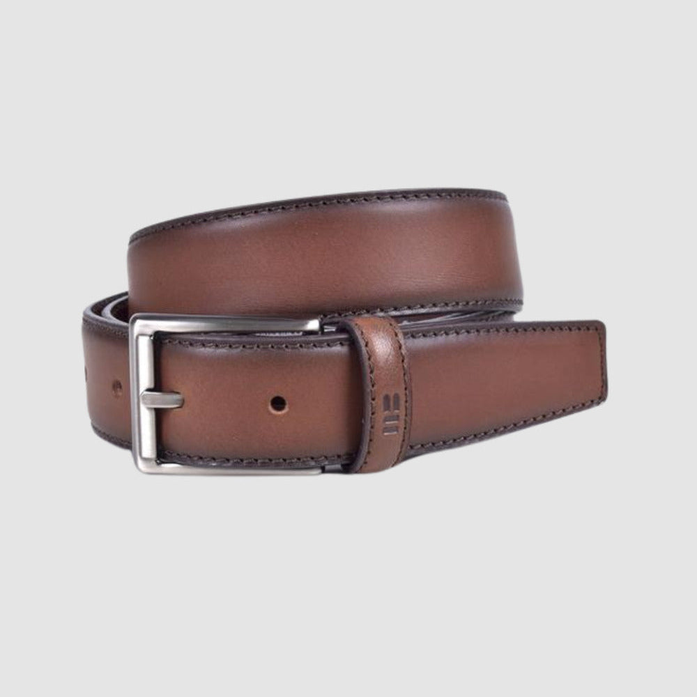 Correa De Vestir Cuero Marron Claro