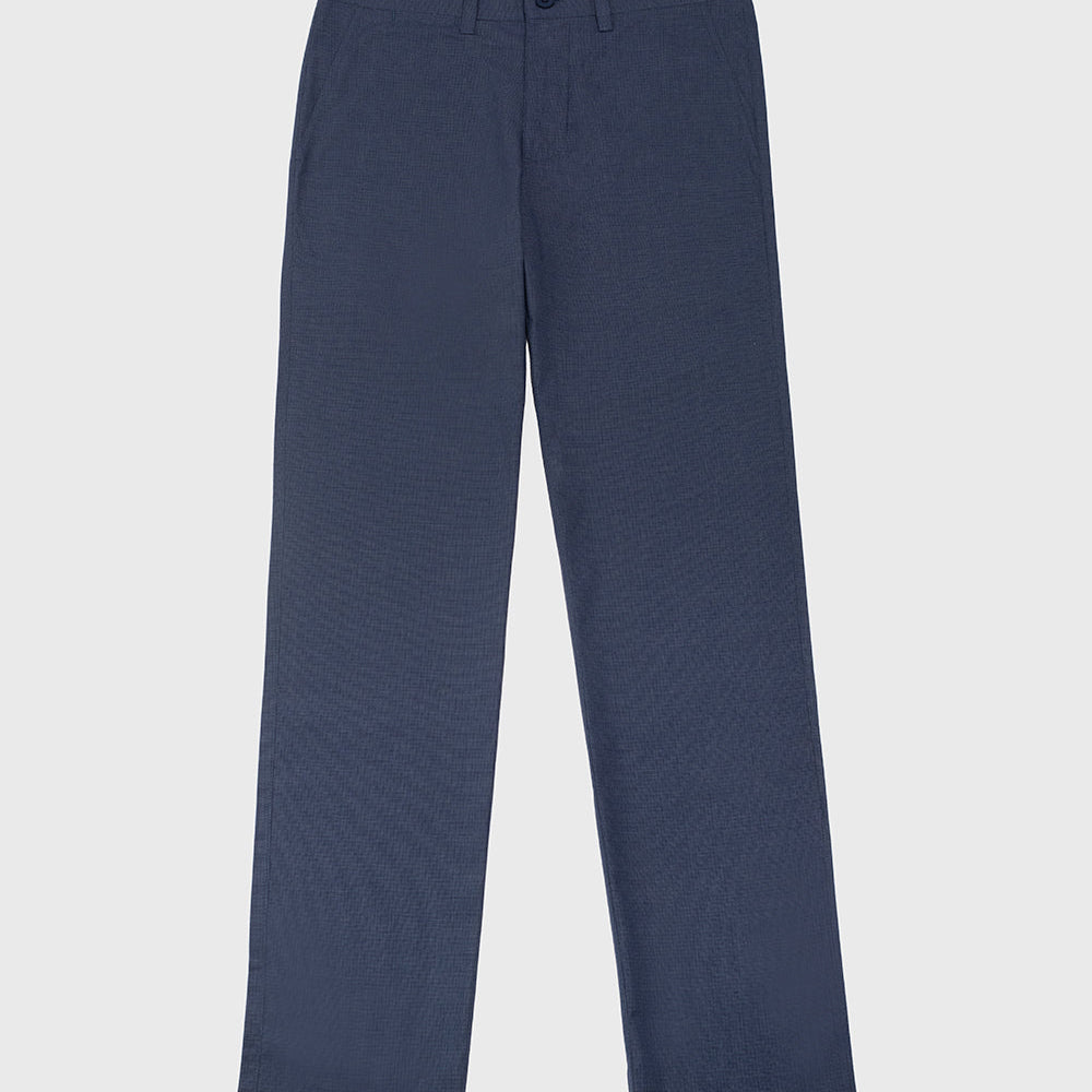 Pantalón Casual Chino Color Azul Acero