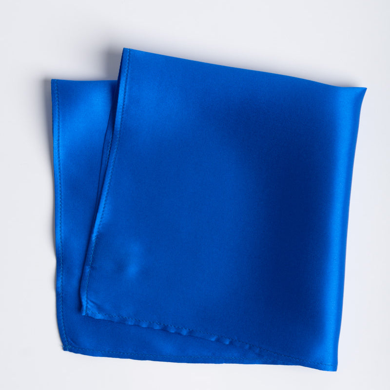 Pañuelo de Seda - Azul Eléctrico