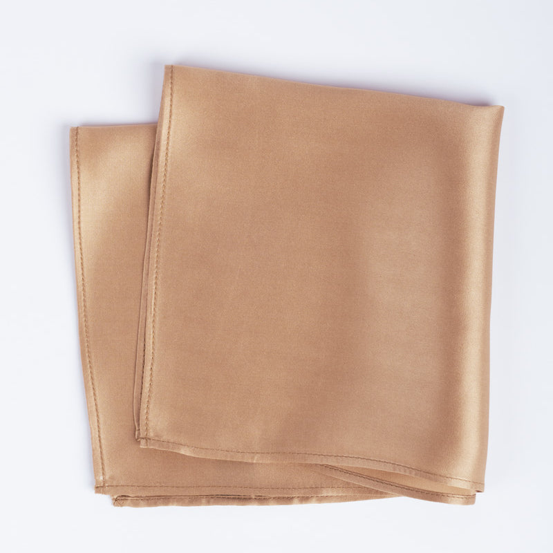 Pañuelo de Seda - Camel Claro