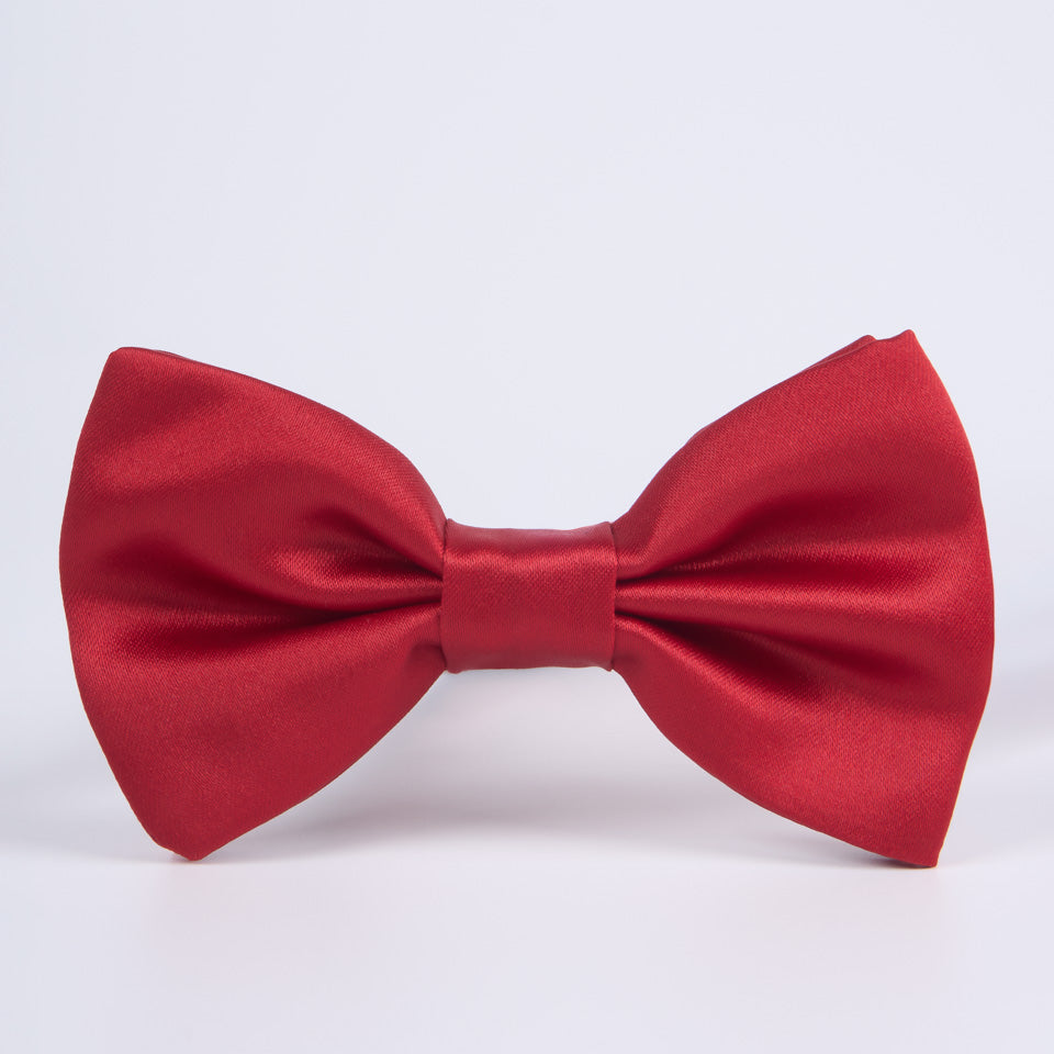 Pajarita Satinada-Rojo