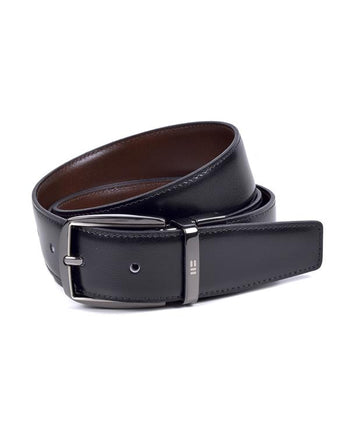 Correa de Vestir Reversible Con Hebilla Clásica Negro