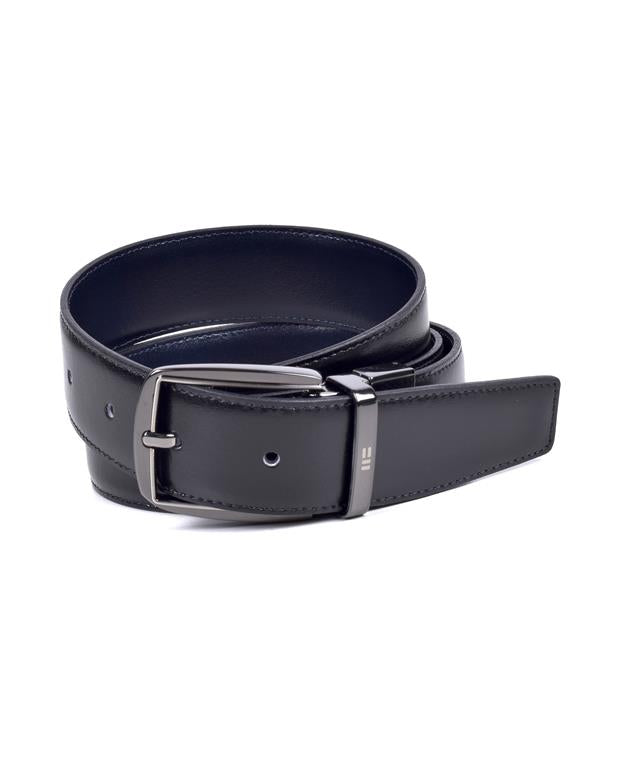Correa de Vestir Reversible Con Hebilla Clásica Negro