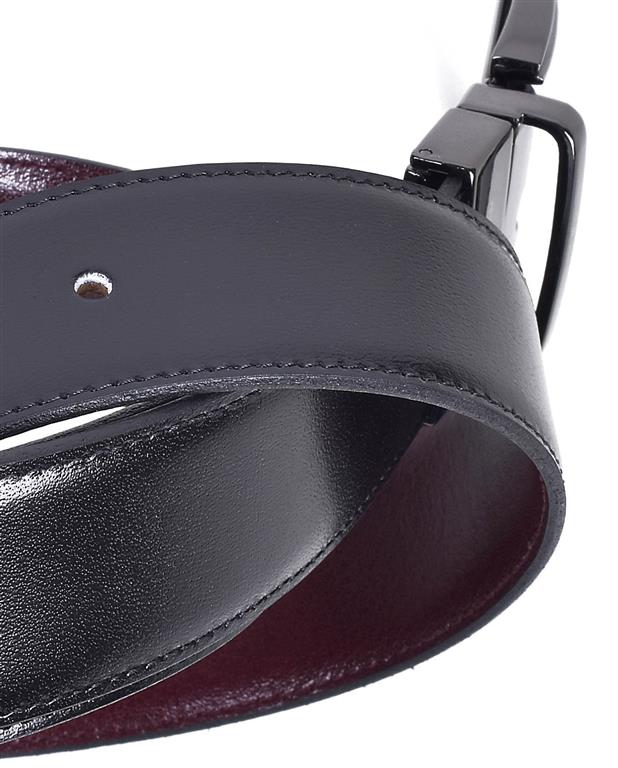 Correa de Vestir Reversible Con Hebilla Clásica Negro