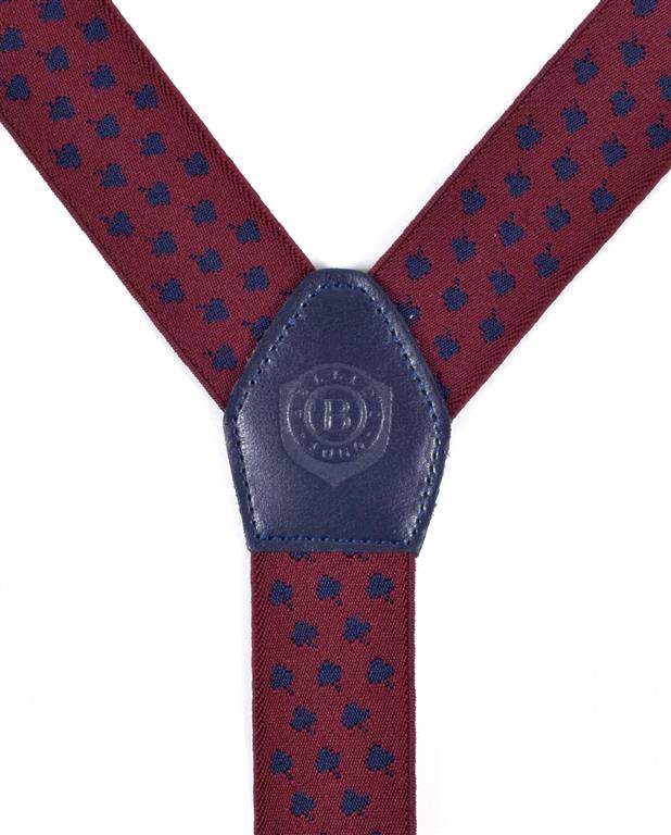 Tirantes de Color Guinda con Diseño