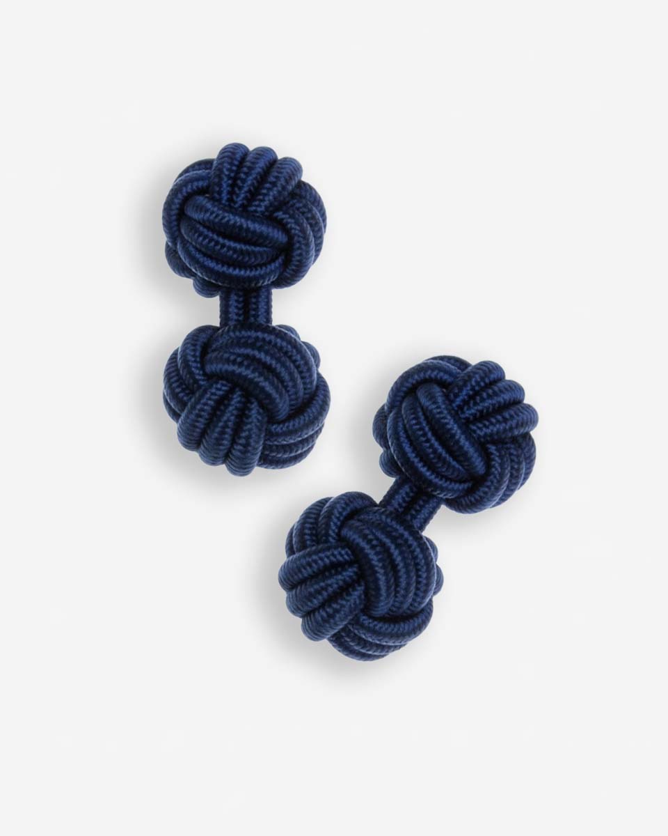 Gemelos de seda - Azul