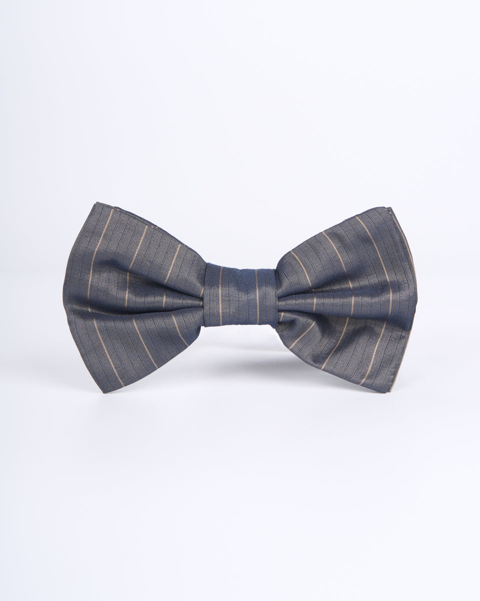 Bow tie - Gray with stripes