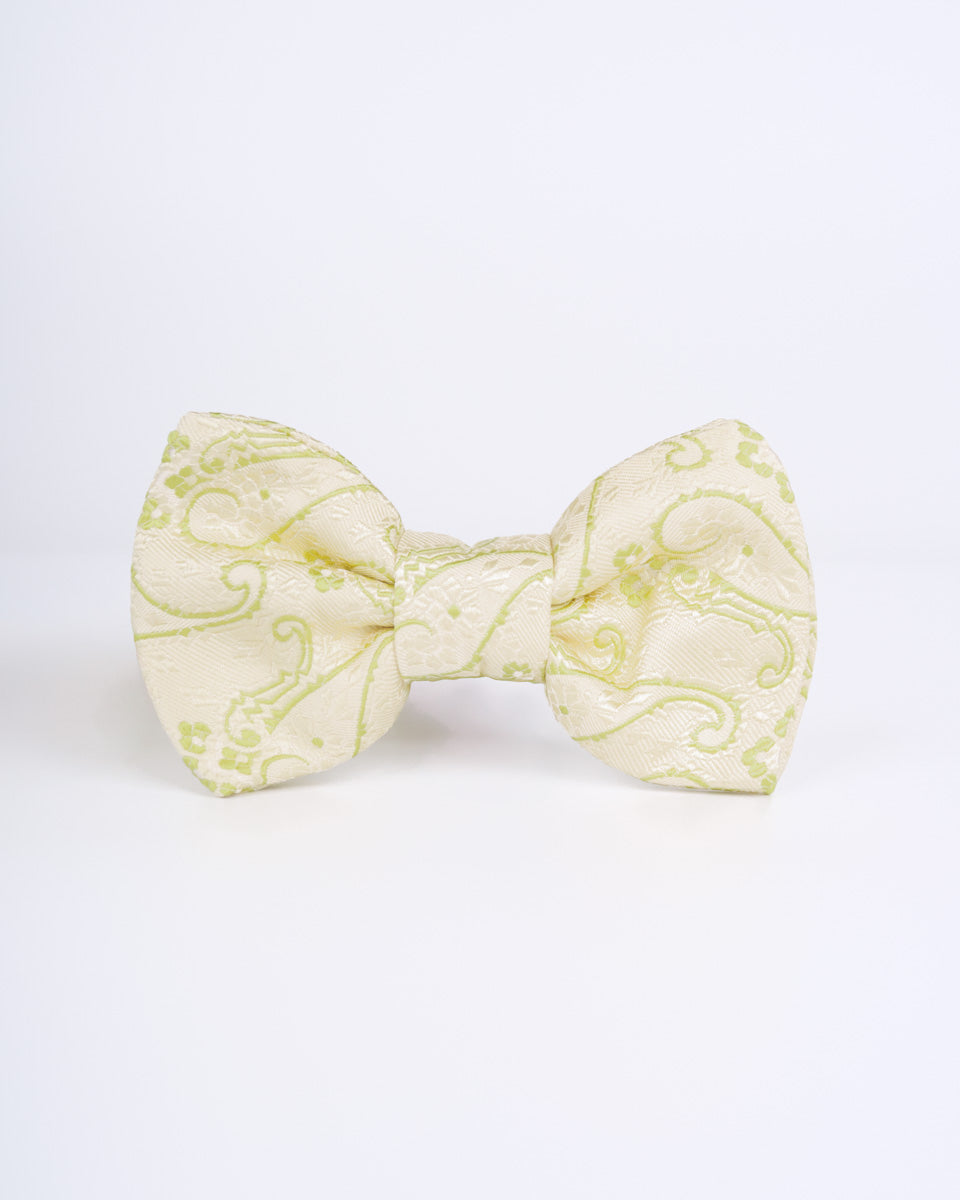 Bow tie - Cream with design
