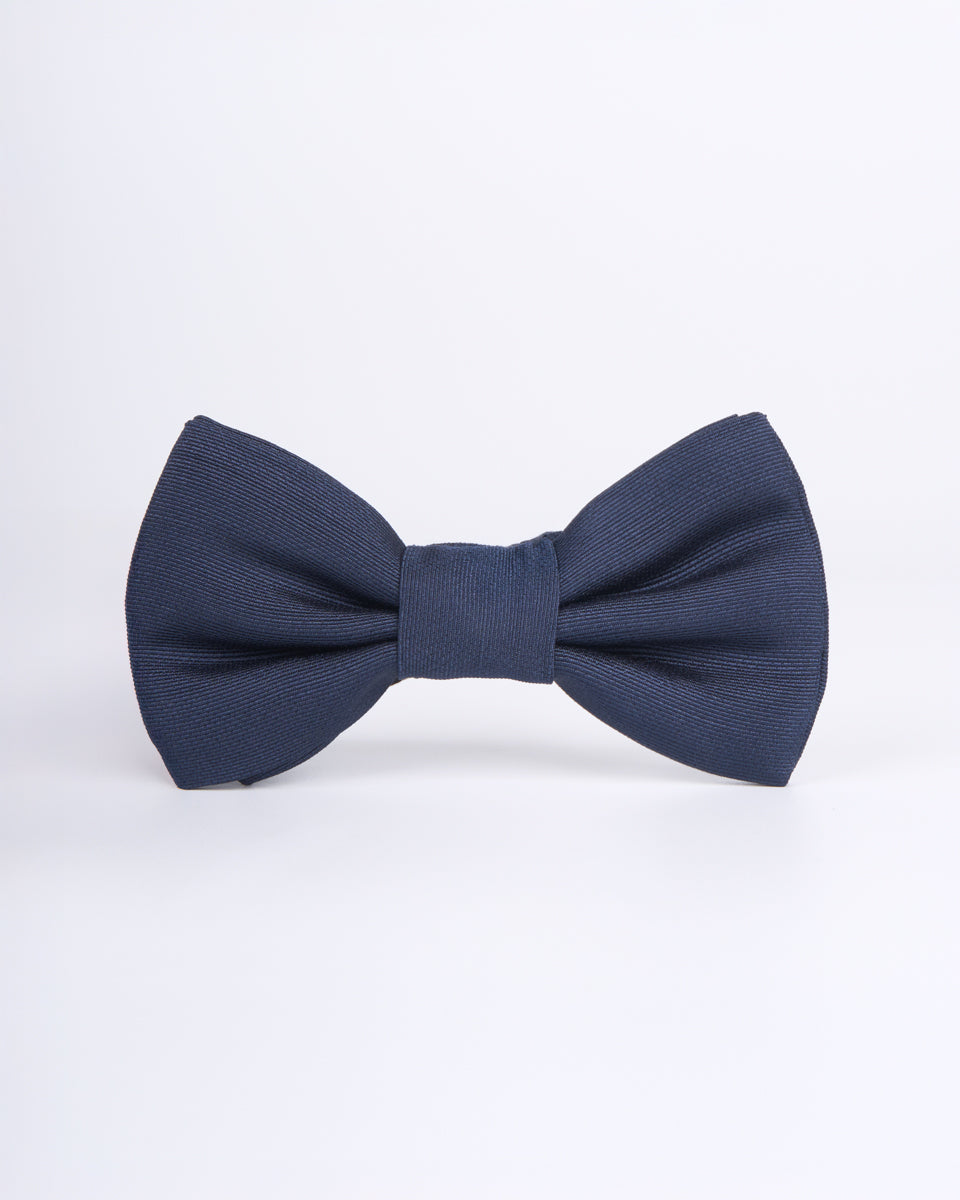 Ribbed bow tie - Navy Blue