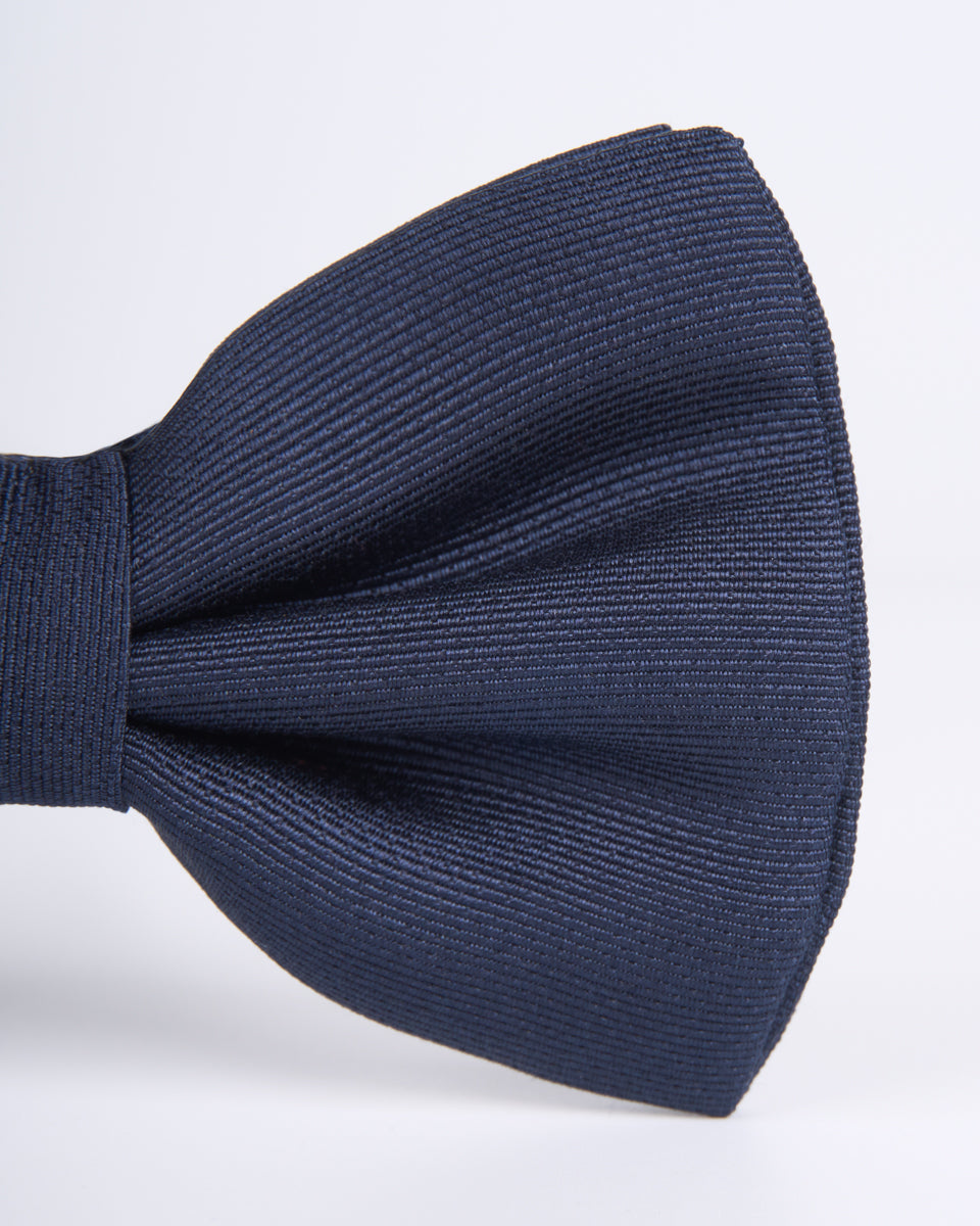 Pajarita acanalado - Azul Marino