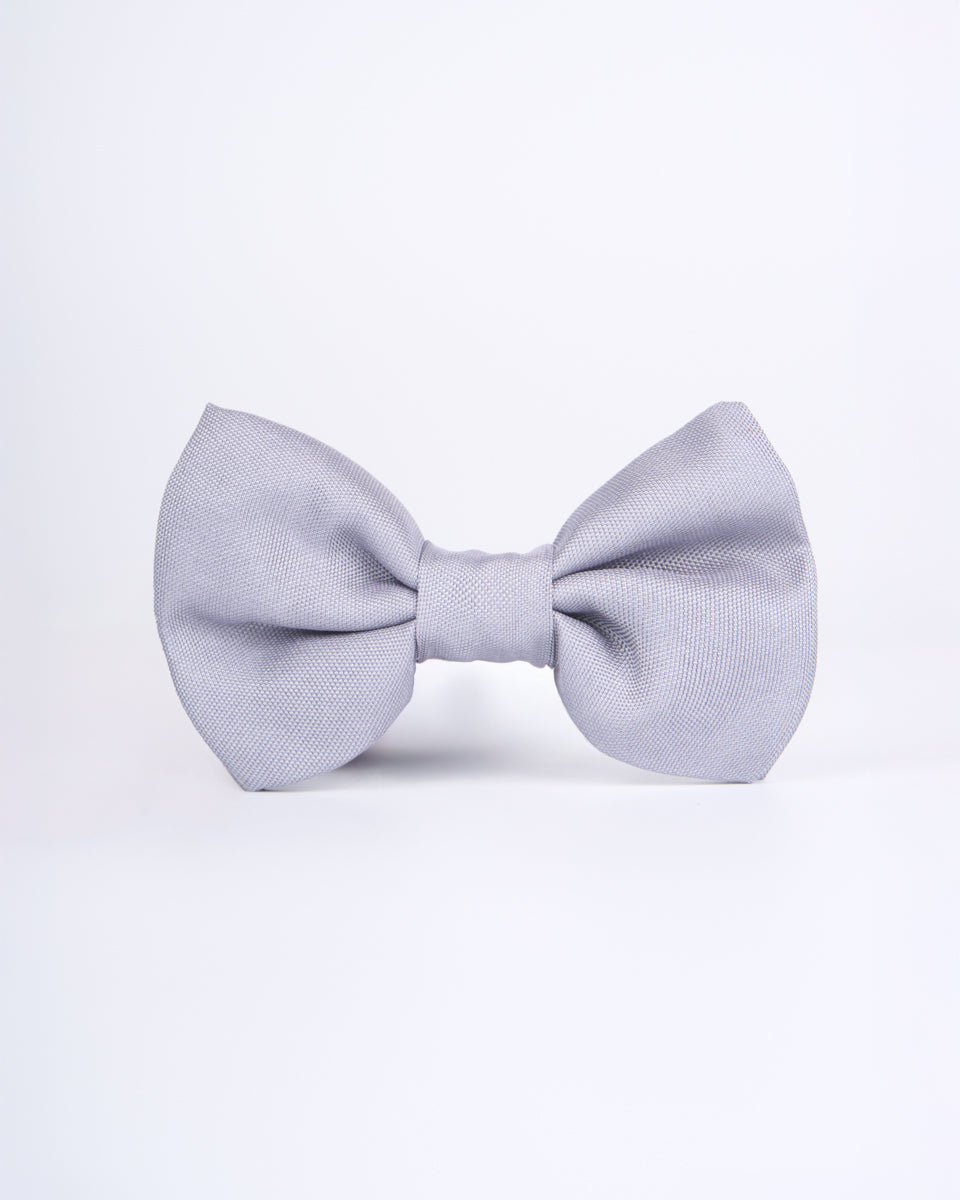 Solid Color Bow Tie - Light Gray
