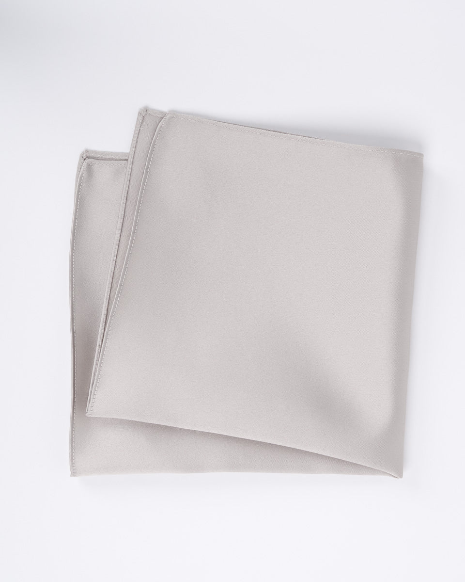 Silk Scarf - Satin Silver