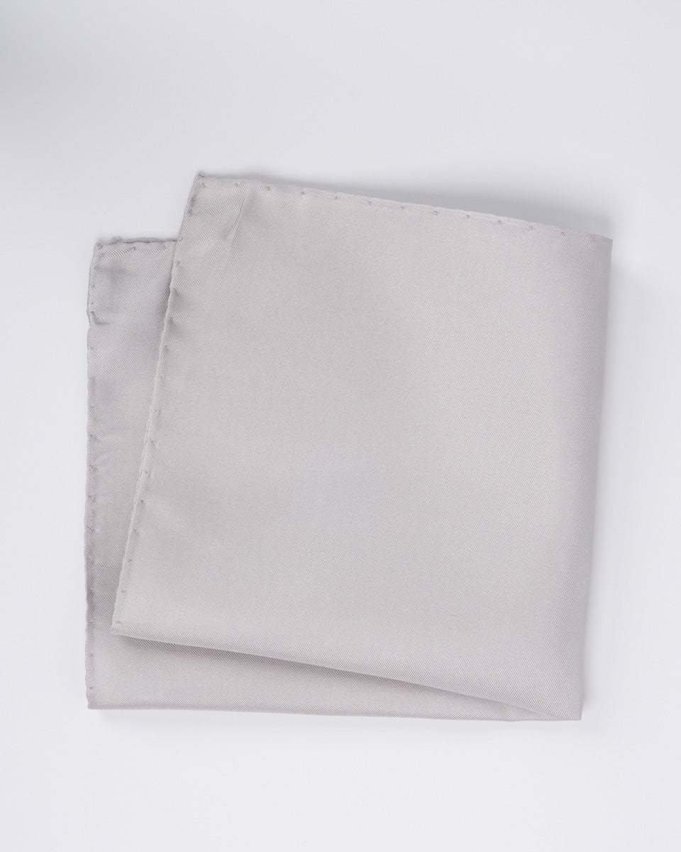 Silk Scarf - Satin Grey
