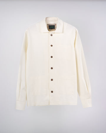 Sobrecamisa para Hombre con tres Bolsillos color Crema