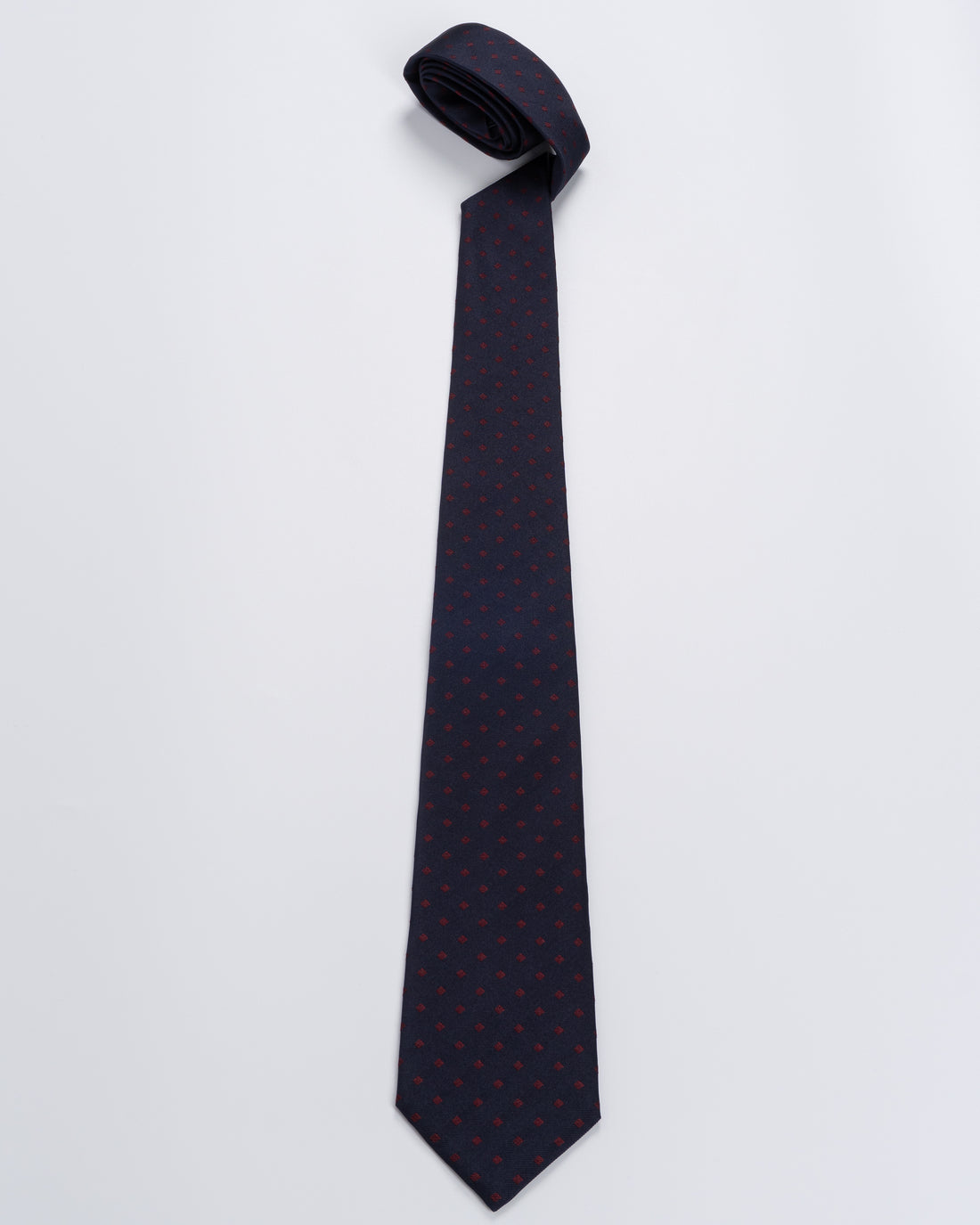 Corbata Fondo Azul con diseños Burdeos