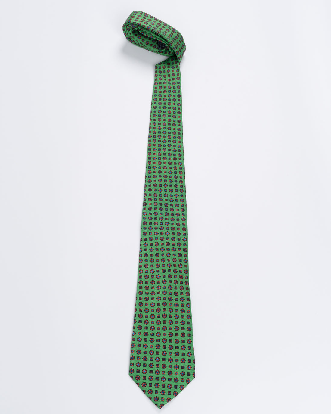 Corbata Fondo Verde con Diseño