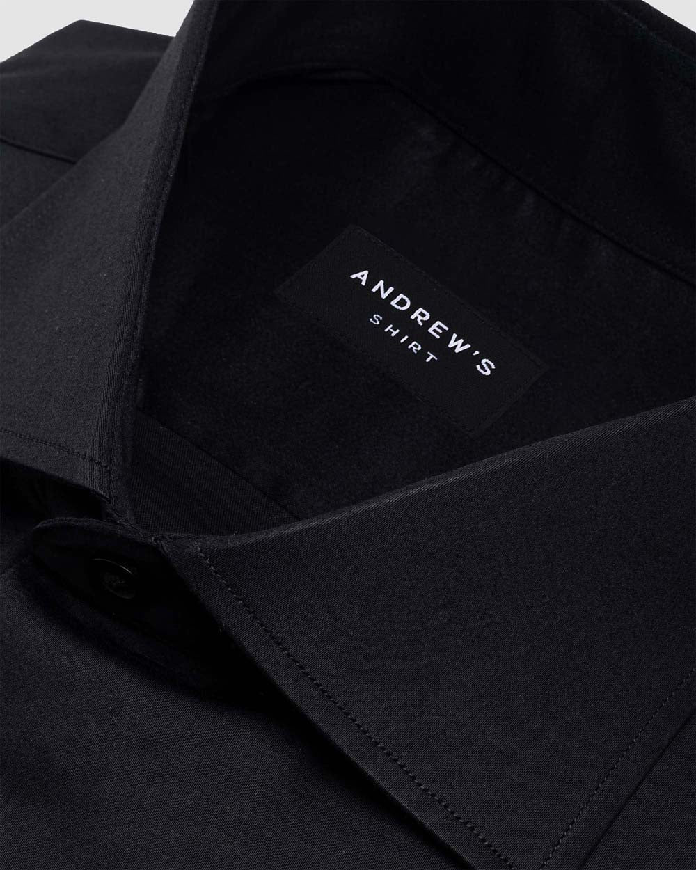 Camisa Vestir dobby satín - Cuello Italiano  Puño simple regular azul