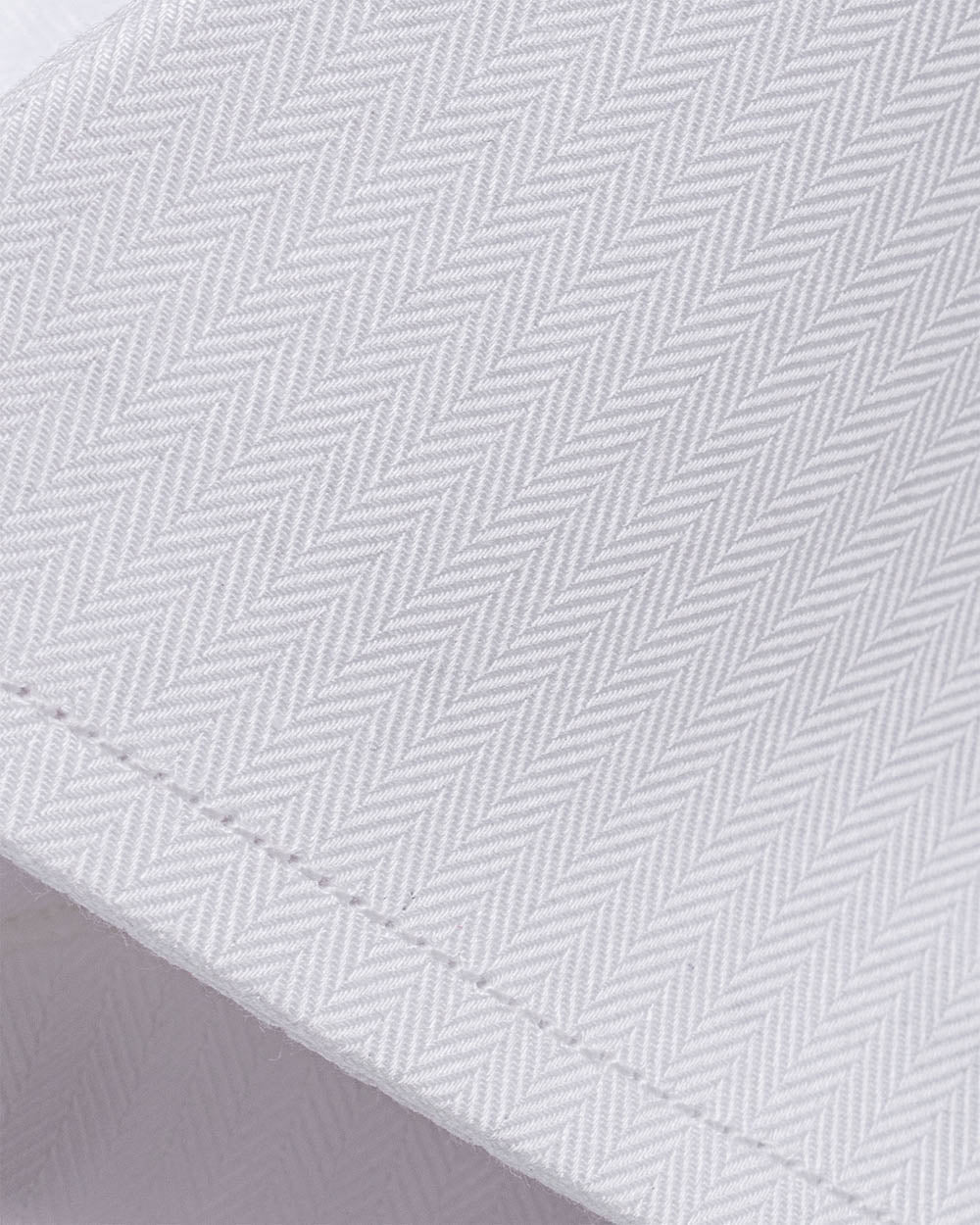 Camisa Vestir dobby - Cuello Italiano  Puño simple regular blanco