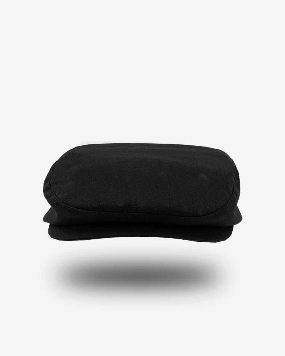 Boina para Hombre de Algodón - Negra con Cuadros