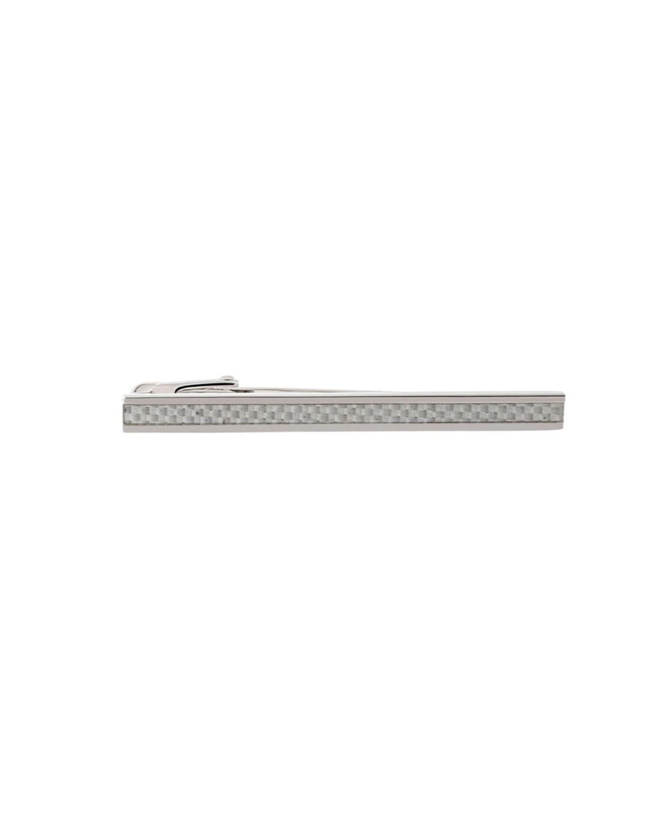 Silver Tie Clip with Detail