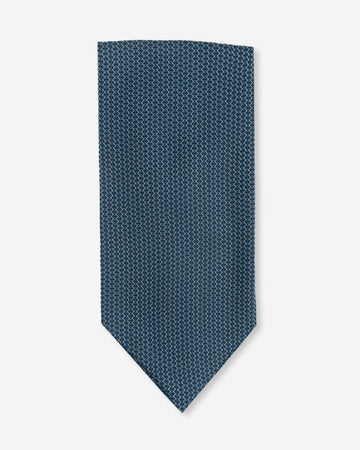 Corbatón - Ascot Azul Acero con Diseño