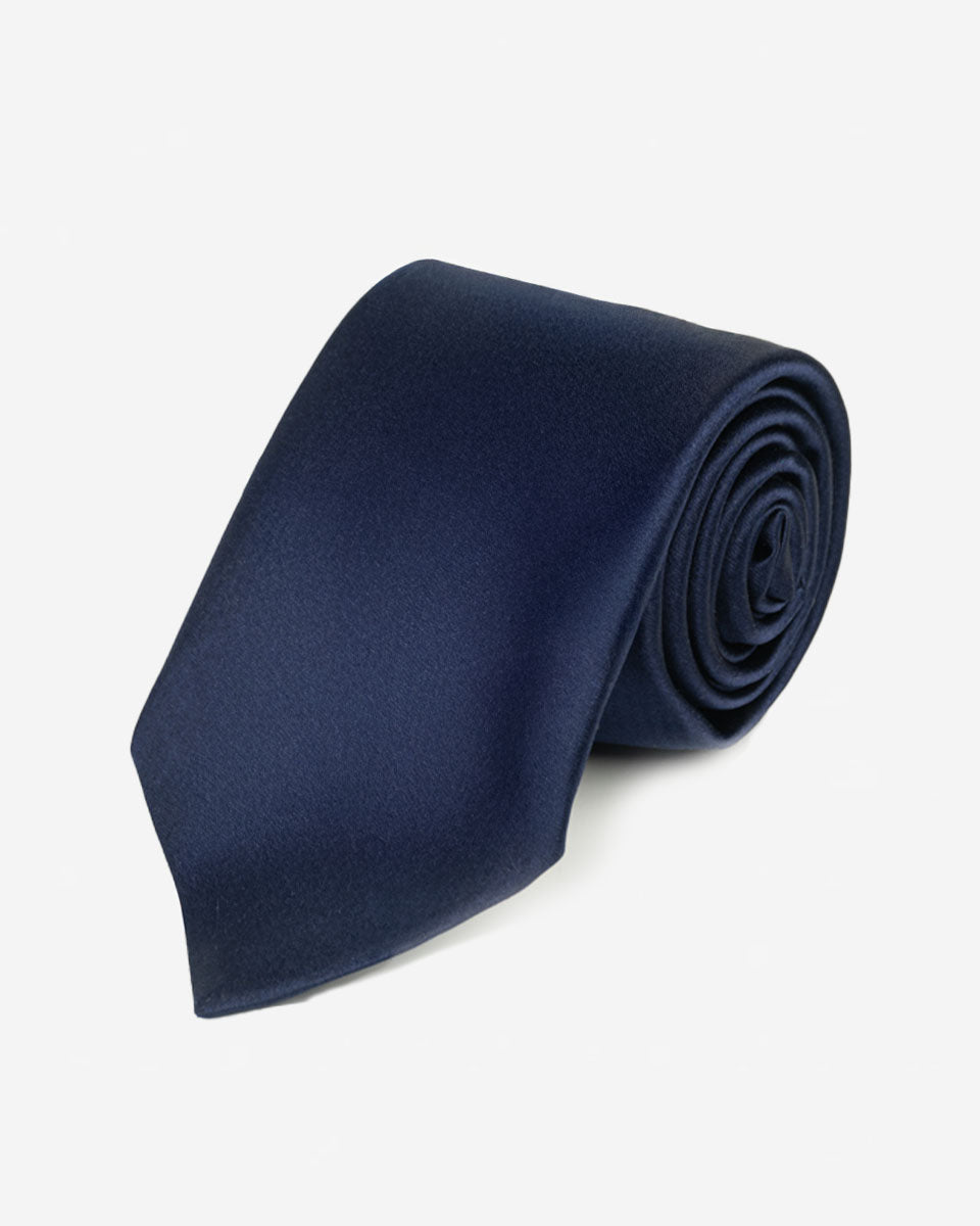 Corbata Color Azul Marino Liso