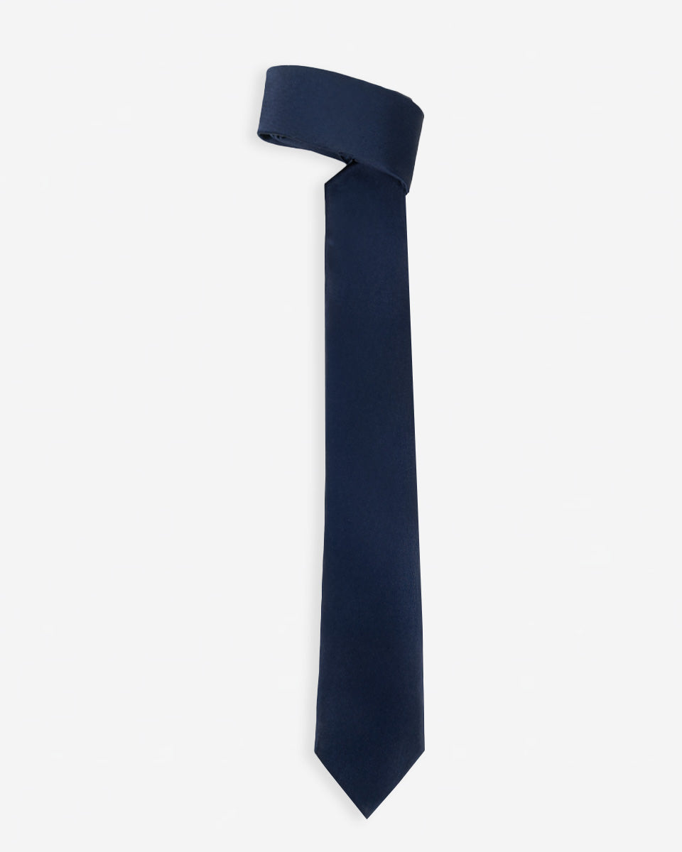 Corbata Color Azul Marino Liso