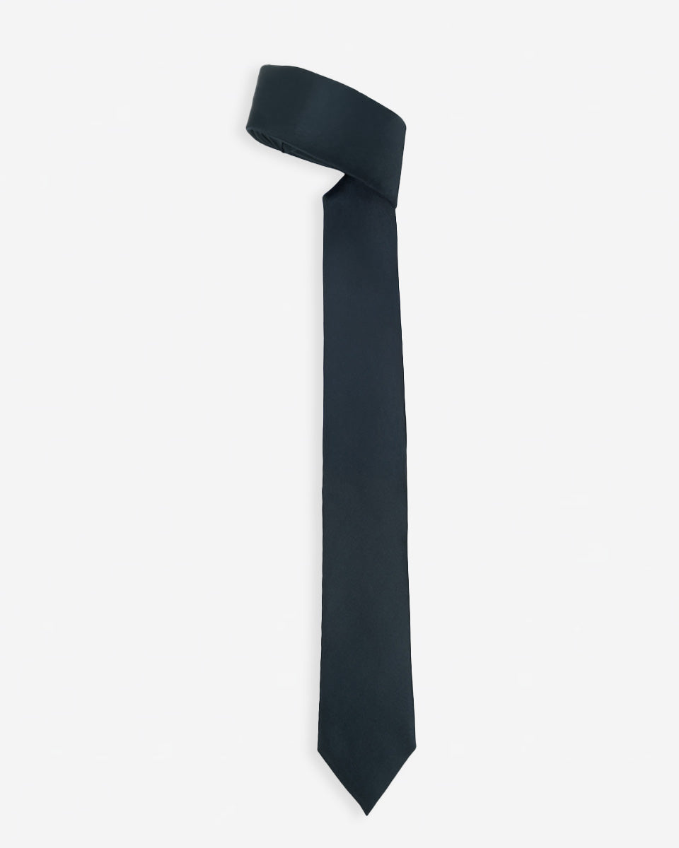 Corbata Color Azul Oscuro