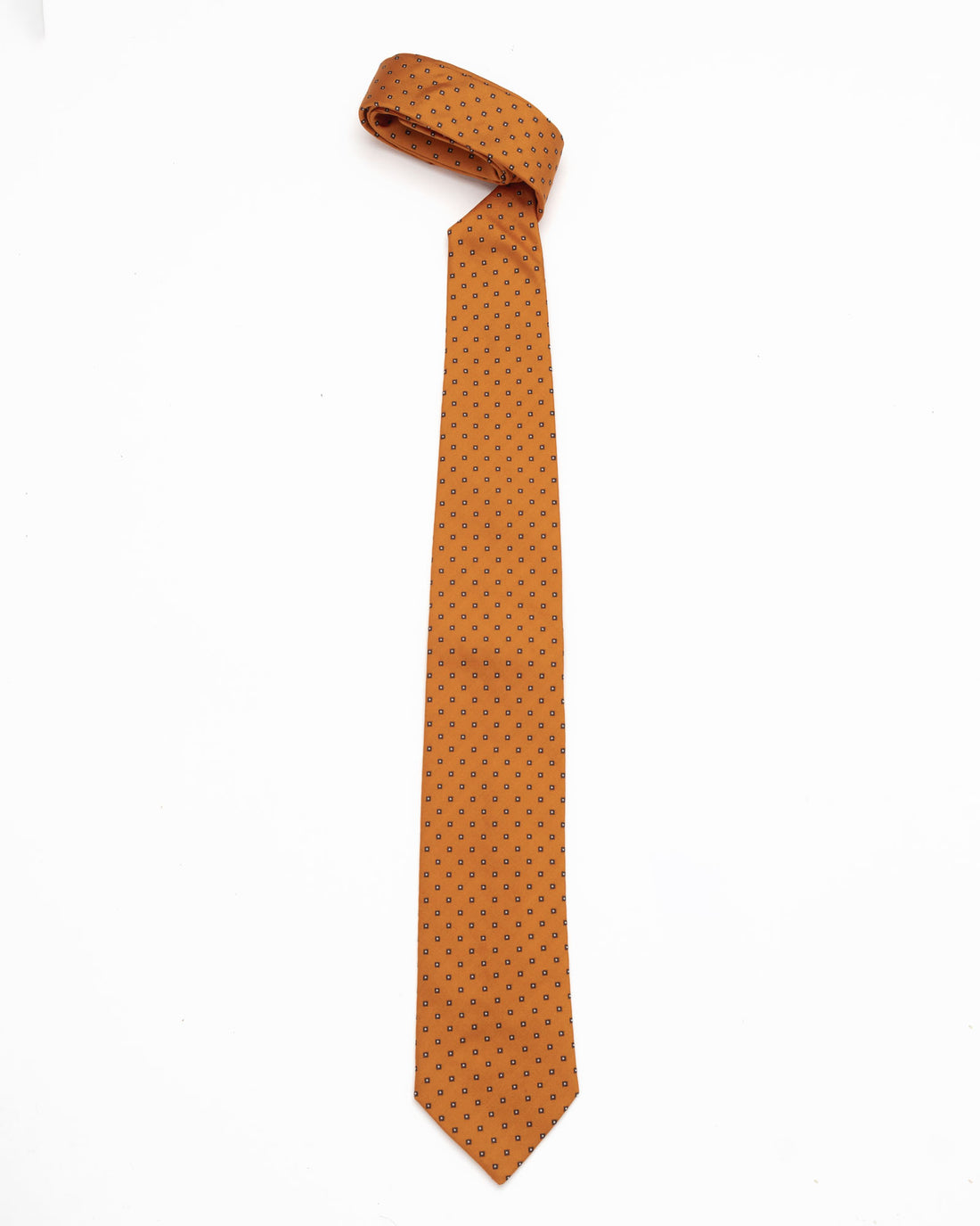 CORBATA CORBATA NARANJA CUADROS NEGROS