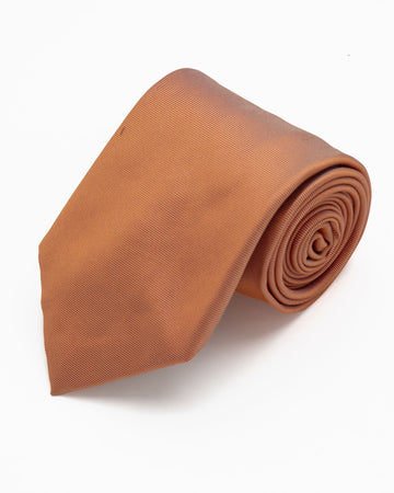 CORBATA NARANJA OSCURO SOLIDO