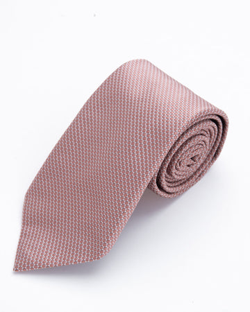Corbata Diseño de puntos Nude Oscuro