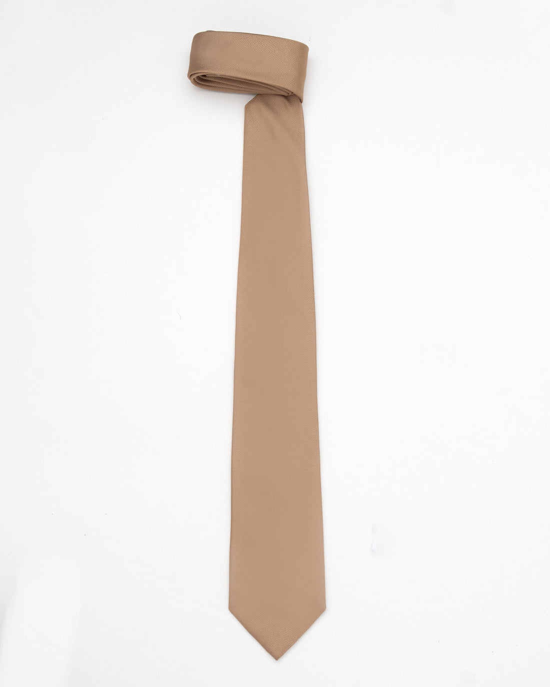 CORBATA BEIGE SOLIDO