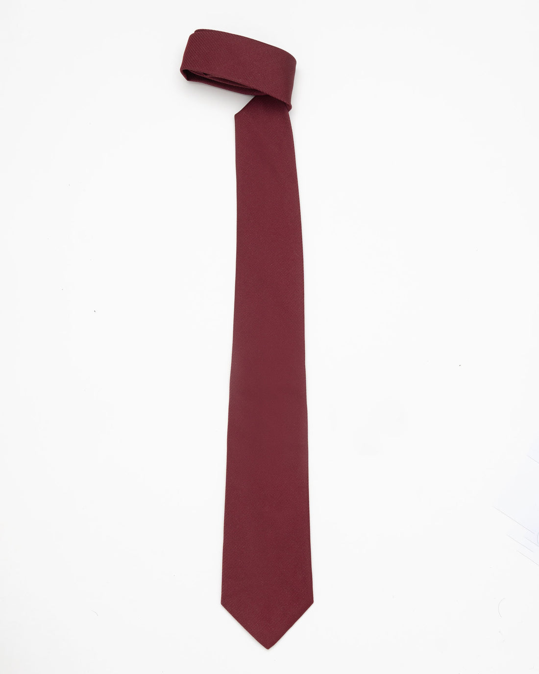 CORBATA GUINDA SOLIDO BRILLOSO