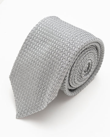 CORBATA GRIS CLARO LABRADO
