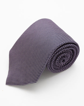 CORBATA AZUL CON LINEAS ROSADAS